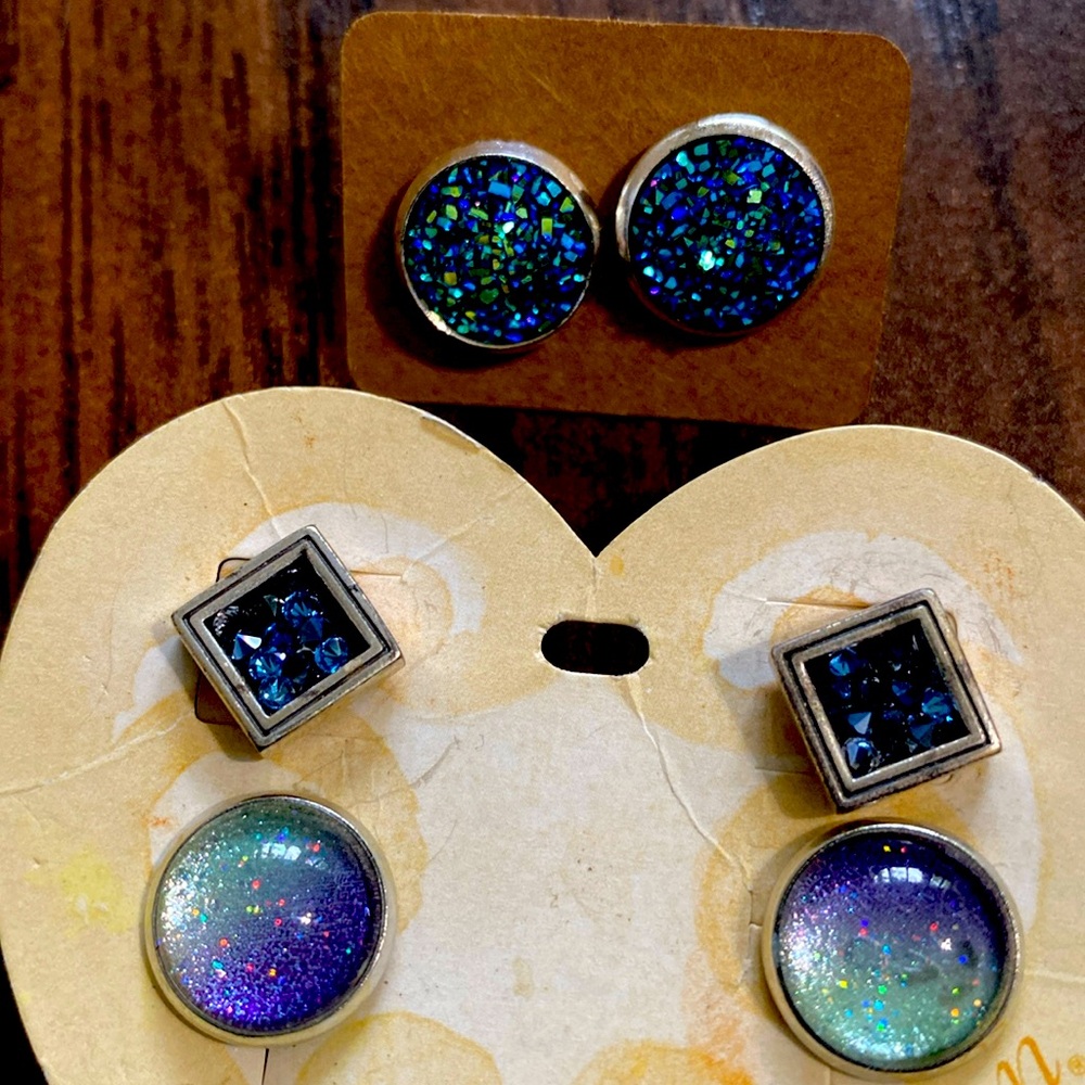 Colorful earring lot